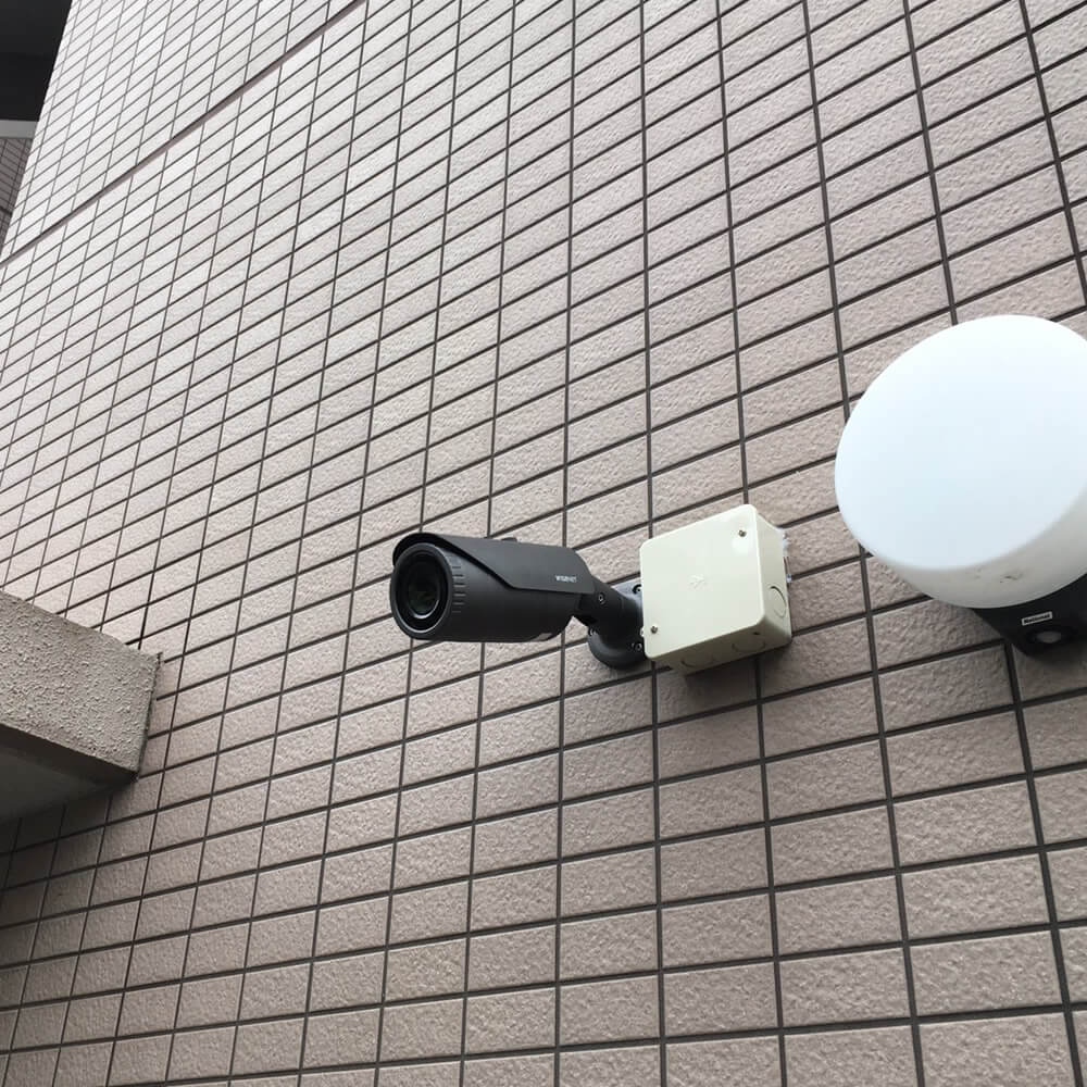 新宿区高田馬場のマンション防犯カメラ２