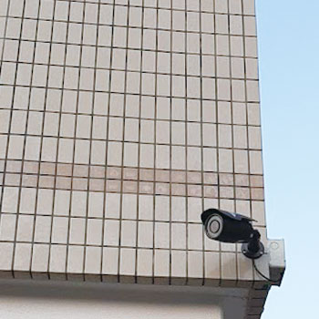 栃木のマンションで防犯カメラ設置