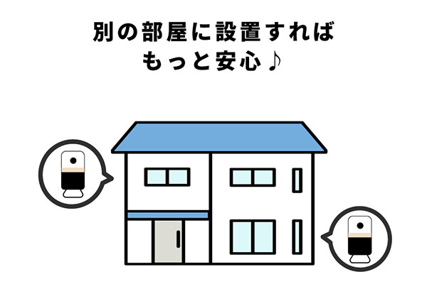 2部屋の見守りで安心感アップ