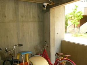 鎌倉市のマンション防犯カメラ　駐輪場