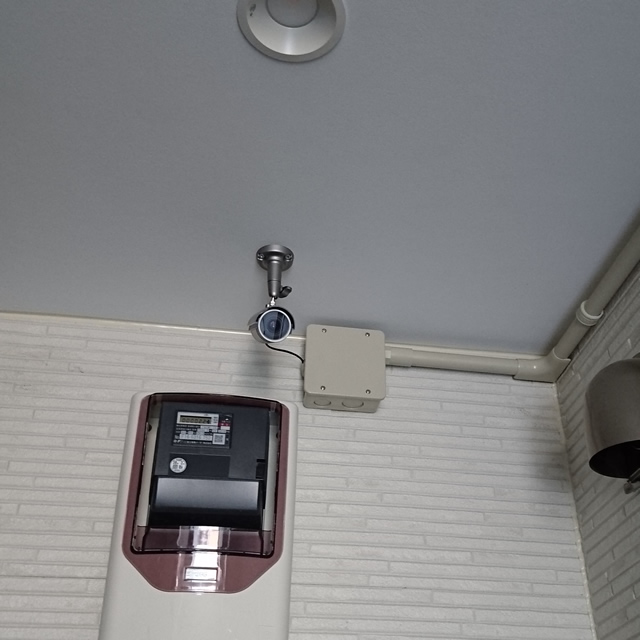 平塚市のアパート2階防犯カメラ