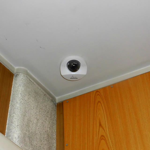 西東京市の防犯カメラ設置工事：ドームカメラ